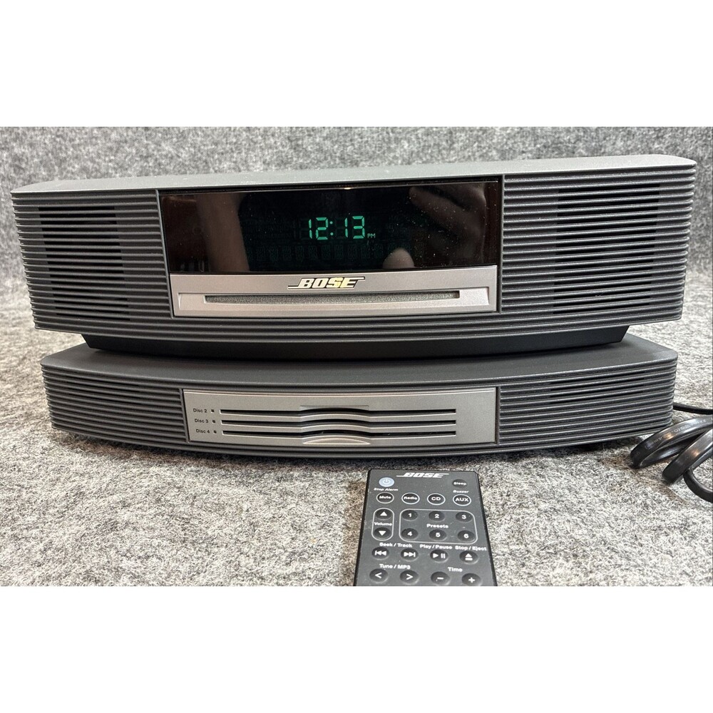 Bose Wave Music System CD Player AM/FM Radio With Multi 3 Disc Changer & Remote